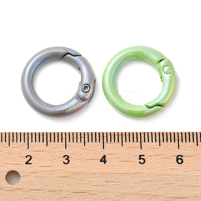 Spray Painted Alloy Spring Gate Ring PALLOY-H131-10-1