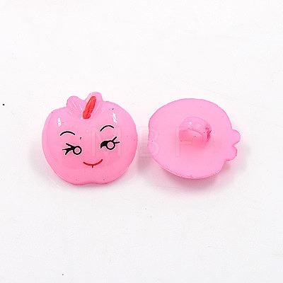 Acrylic Shank Buttons BUTT-E014-B-08-1