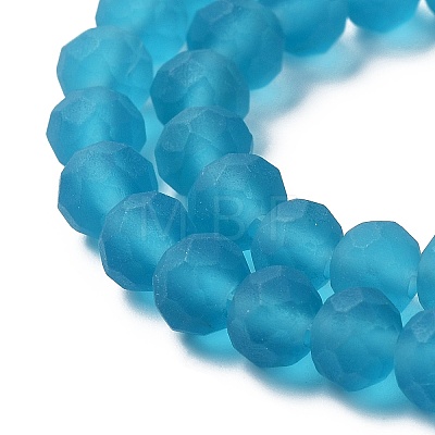 Transparent Glass Beads Strands EGLA-A034-T10mm-MD27-1
