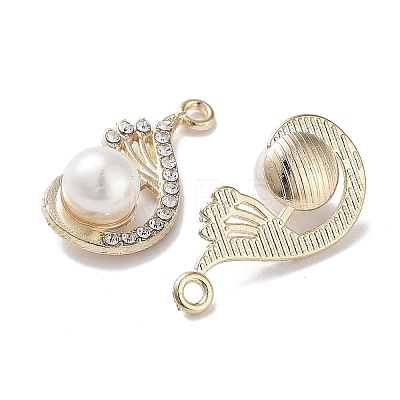 ABS Imitation Pearl Bead Pendants FIND-C042-02G-1