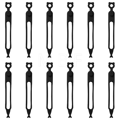12Pcs Silicone Flexible Cord Organizer FIND-FS0005-33C-1