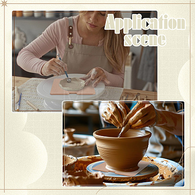 MDF Portable Clay Wedging Board AJEW-WH0609-817-1
