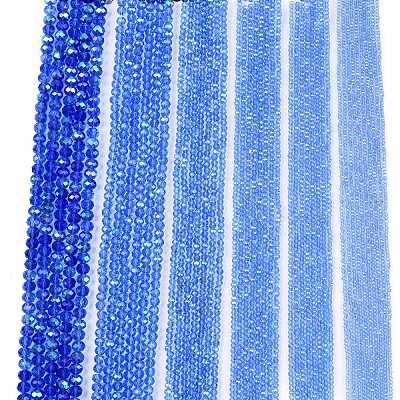 Electroplate Glass Beads Strands EGLA-A044-T2mm-L14-1