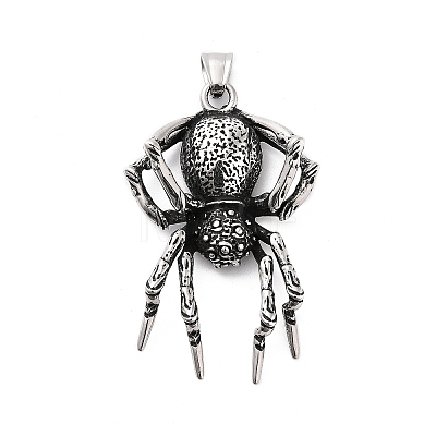 Retro 304 Stainless Steel Big Pendants STAS-Z095-02AS-1