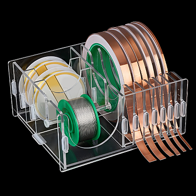 Acrylic Musical Record Organizer Holder ODIS-WH0043-293-1