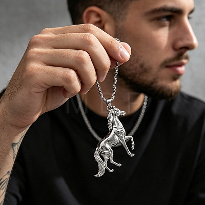 Alloy Pendant Necklaces for Men WG2F8A3-01-1