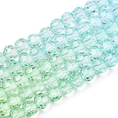 Transparent Glass Beads Strands GLAA-E036-07R-1