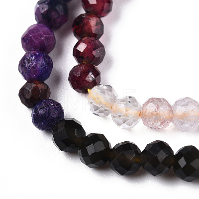 Natural Mixed Gemstone Beads Strands G-D080-A01-02-17-1