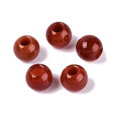 Natural Carnelian(Dyed & Heated) European Beads G-Q607-03C-1
