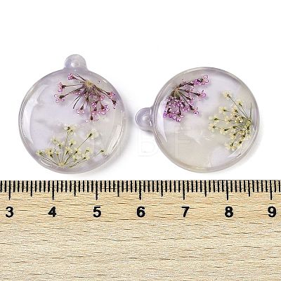 Epoxy Resin Pendants RESI-S09-01K-RS-1