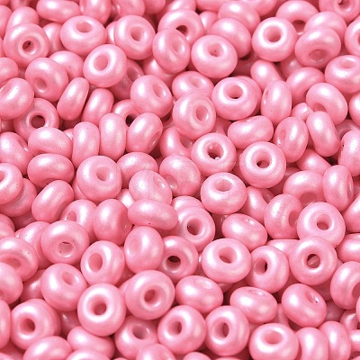 Baking Paint Luster Glass Seed Beads SEED-B001-04A-01-1