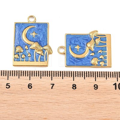 304 Stainless Steel Enamel Pendants STAS-K293-19G-02-1
