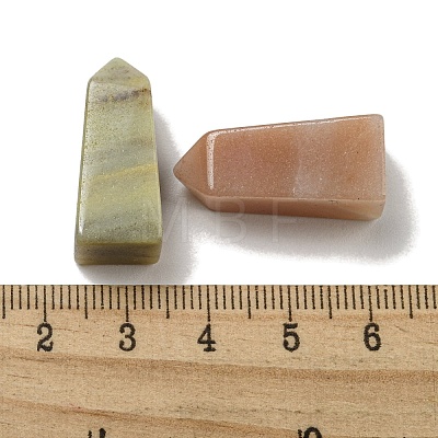 Tower Pointed Natural Amazonite Square Pyramid Figurines G-P531-01-1