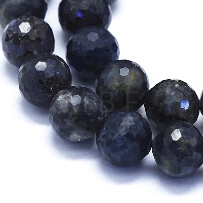 Natural Iolite Beads Strands G-E561-21-10mm-1