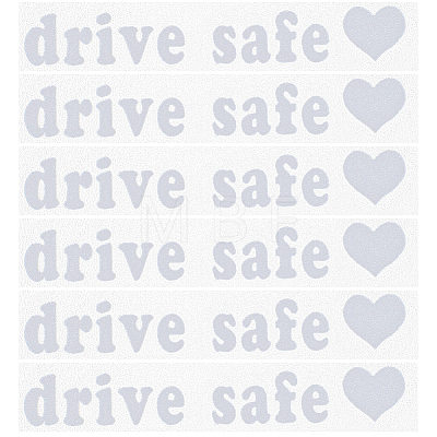Laser PVC Drive Safe Self Adhesive Car Stickers STIC-WH0013-09A-1