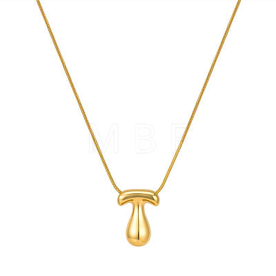 304 Stainless Steel Alphabet Pendant Necklaces for Men and Women GP1122-20-1