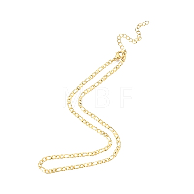 Men's 201 Stainless Steel Figaro Chains Necklace NJEW-N050-A08-3-34G-1