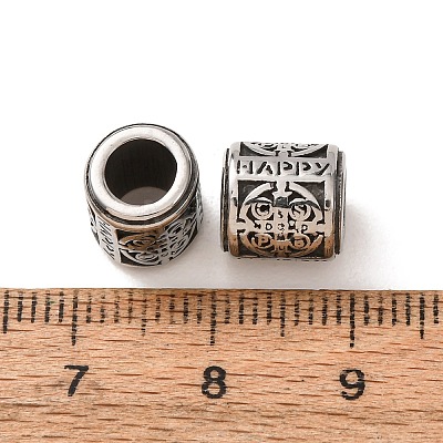 316 Surgical Stainless Steel European Beads SA-CBA7555-01AS-09-1