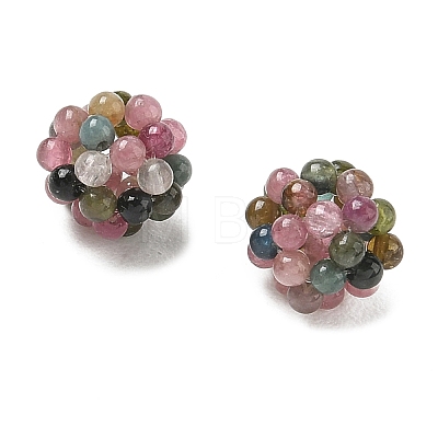 Natural Multicolor Tourmaline Woven Beads GG-CBA2E9C-C05-03-1