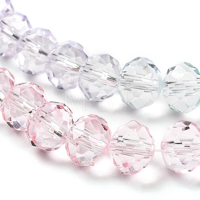 Transparent Painted Glass Beads Strands DGLA-A034-T8mm-A23-1