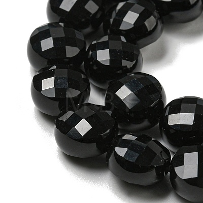 Natural Black Onyx(Dyed & Heated) Beads Strands G-K351-A02-03-1