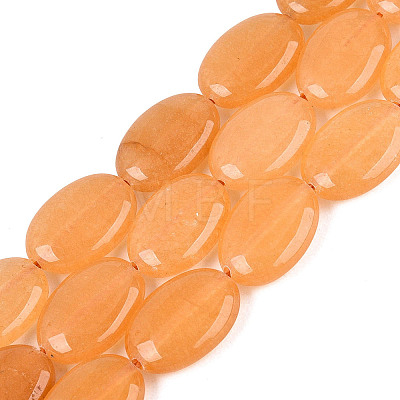 Dyed Natural White Jade Beads Strands G-N370-01A-12-1
