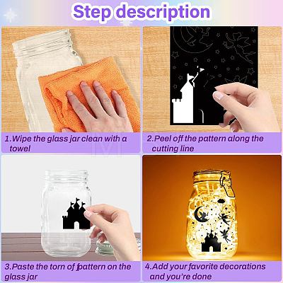 12 Sheets 6 Styles Religion Self-Adhesive PVC Waterproof Picture Stickers DIY-WH0605-009-1