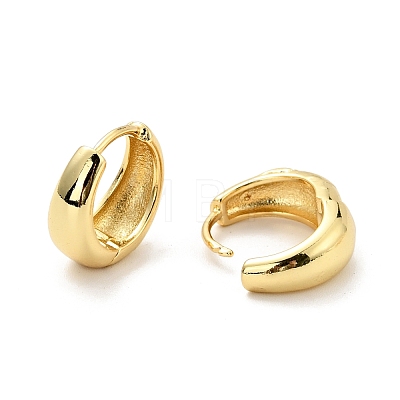Brass Chunky Hoop Earrings for Women EJEW-G297-20G-1