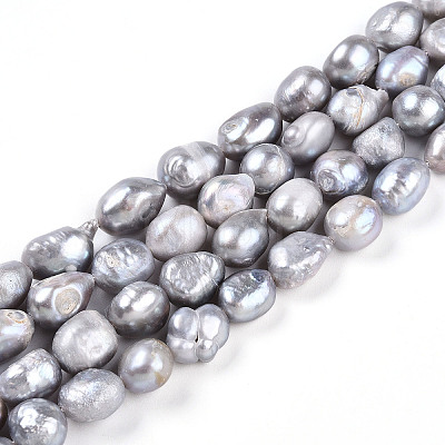 Natural Cultured Freshwater Pearl Beads Strands PEAR-N014-08L-1
