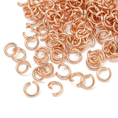 304 Stainless Steel Jump Rings STAS-O107-06RG-B-1