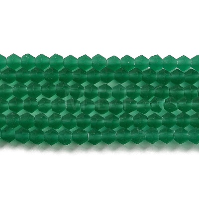 Imitate Austrian Crystal Frosted Glass Beads Strands GLAA-F029-TM3mm-B10-1