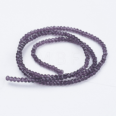 Transparent Glass Beads Strands GLAA-R135-2mm-20-1