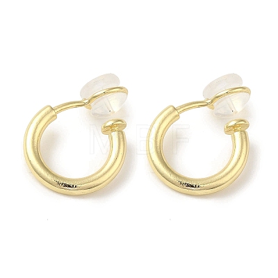 Brass Clip-on Earrings for Women Men KK-K371-26G-1