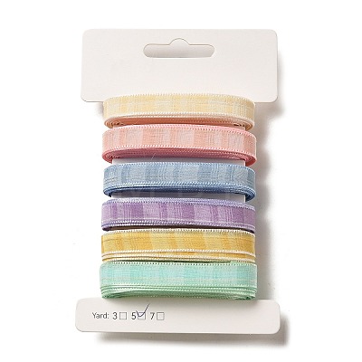 Polyester and Nylon Striped Ribbon Sets DIY-Z029-01S-1