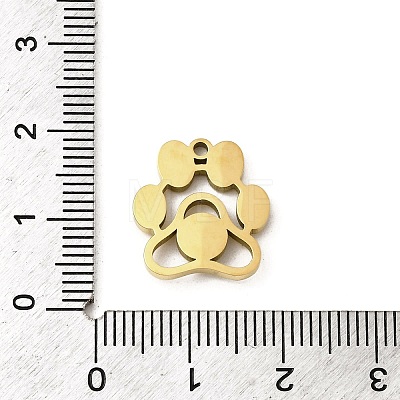 304 Stainless Steel Enamel Pendants STAS-I336-25G-1