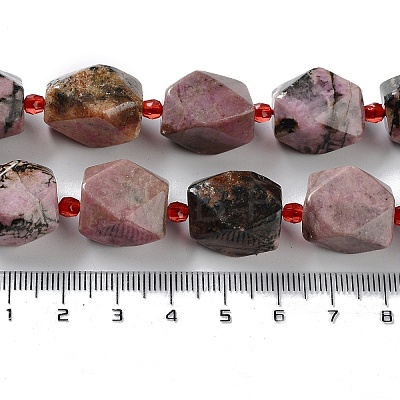 Natural Rhodonite Beads Strands G-C182-31-02-1