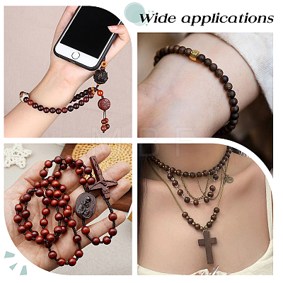 540Pcs 12 Colors Natural Unfinished Wood Beads WOOD-WR0001-16-1