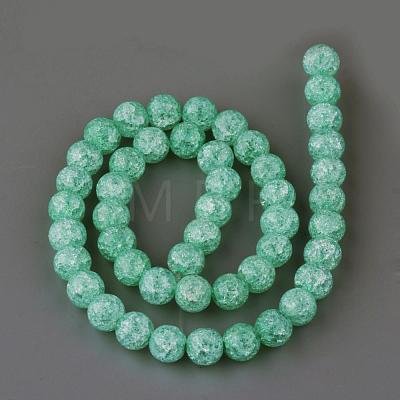 Synthetic Crackle Quartz Beads Strands X-GLAA-S134-8mm-11-1
