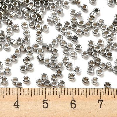 Electroplate Glass Seed Beads SEED-S042-01A-07-1