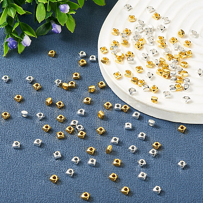 220Pcs 2 Colors Alloy Spacer Beads FIND-TA0010-49-1
