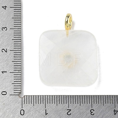 Natural Quartz Crystal Faceted Pendants G-C274-03-G09-1