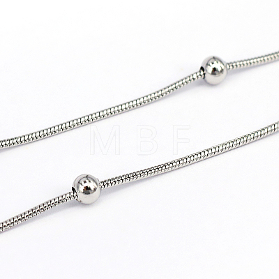 304 Stainless Steel Snake Chains CHS-O005-09B-1