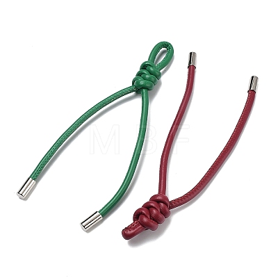PU Leather & Brass Lanyards Pendant Decorations AJEW-A074-05-1