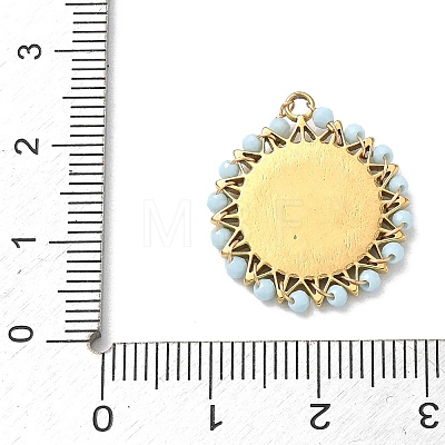 304 Stainless Steel Enamel Pendants STAS-P453-15G-05-1