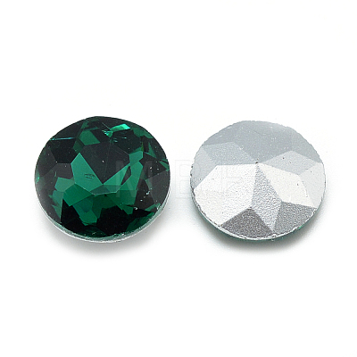 Pointed Back Glass Rhinestone Cabochons RGLA-T029-10mm-16-1