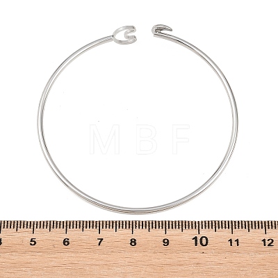 304 Stainless Steel Bangles for Women BJEW-N040-01A-P-1