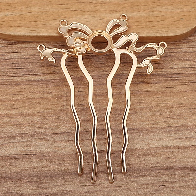 Alloy Hair Comb Findings PW-WGEAC7C-06-1