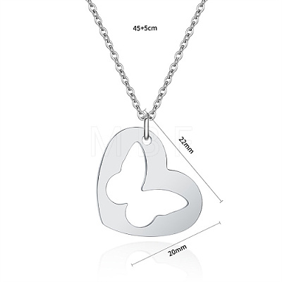 Stainless Steel Pendant Necklaces FZ5872-2-1