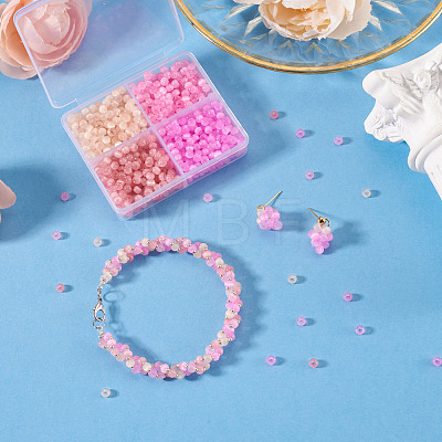 932Pcs 4 Colors Drawbench Style Glass Seed Beads SEED-TADJ0001-06-1