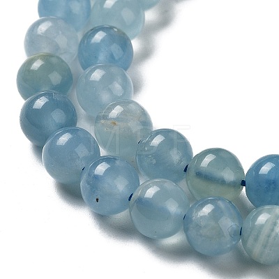 Natural Blue Calcite Beads Strands G-F756-A02-02-1